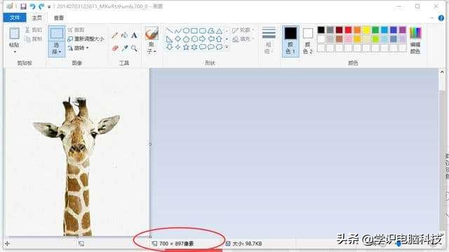 windows自带画图软件修改图片尺寸