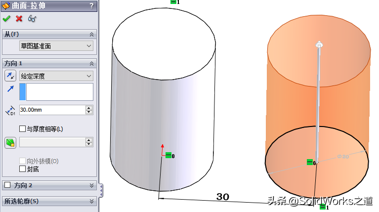 SolidWorks实体与曲面本质与异同