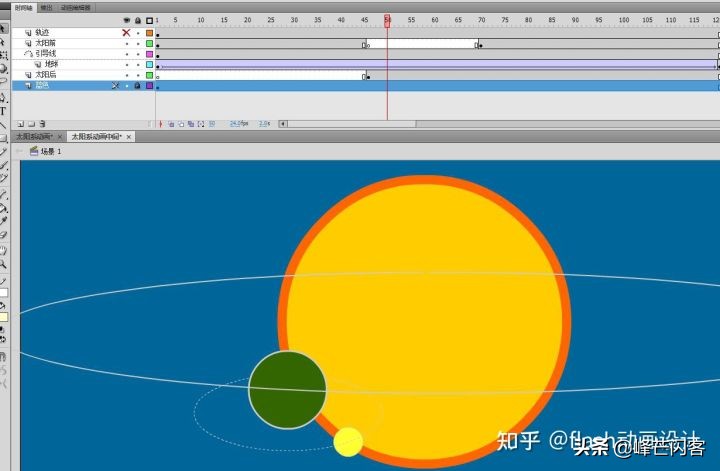 如何用Flash/An制作太阳系行星动画