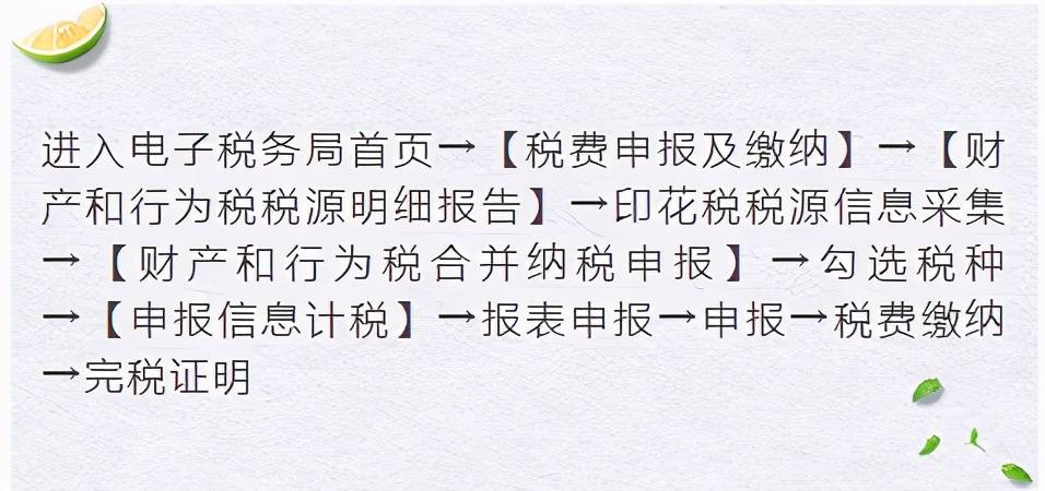 差点错过的好文，7月电子税务局上申报缴纳印花税，流程太详细了