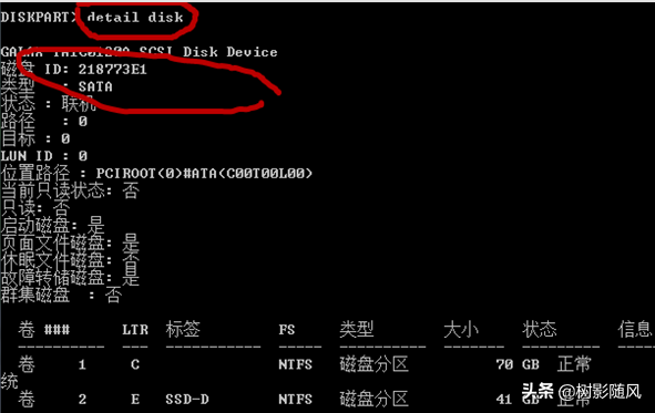 计算机硬盘号查询以及Windows命令行指令