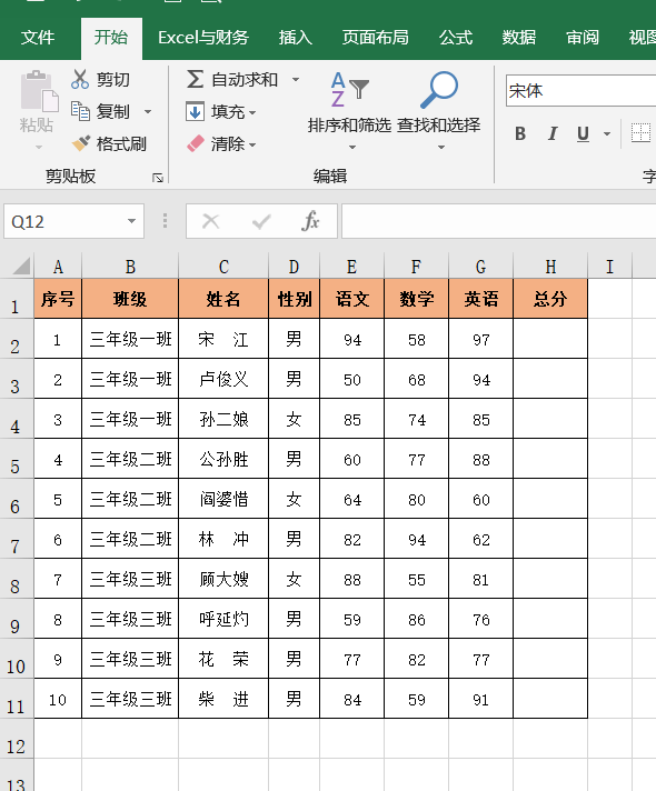 统计成绩常用Excel函数公式12例，工作早做完，告别加班