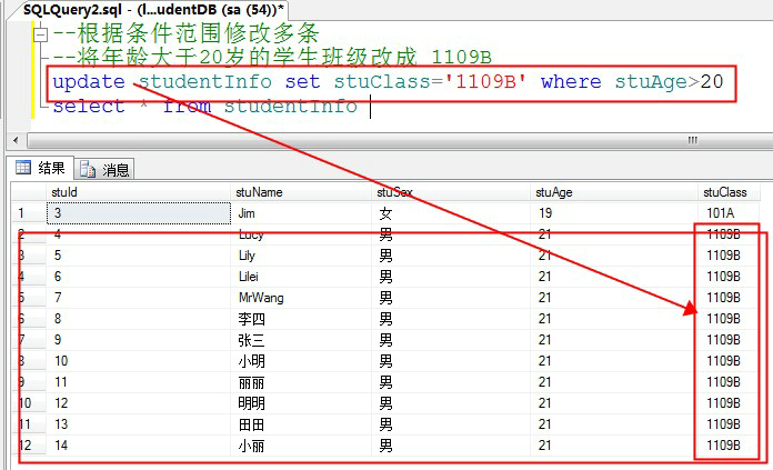 SQL SERVER数据库中的update语句基本用法详解