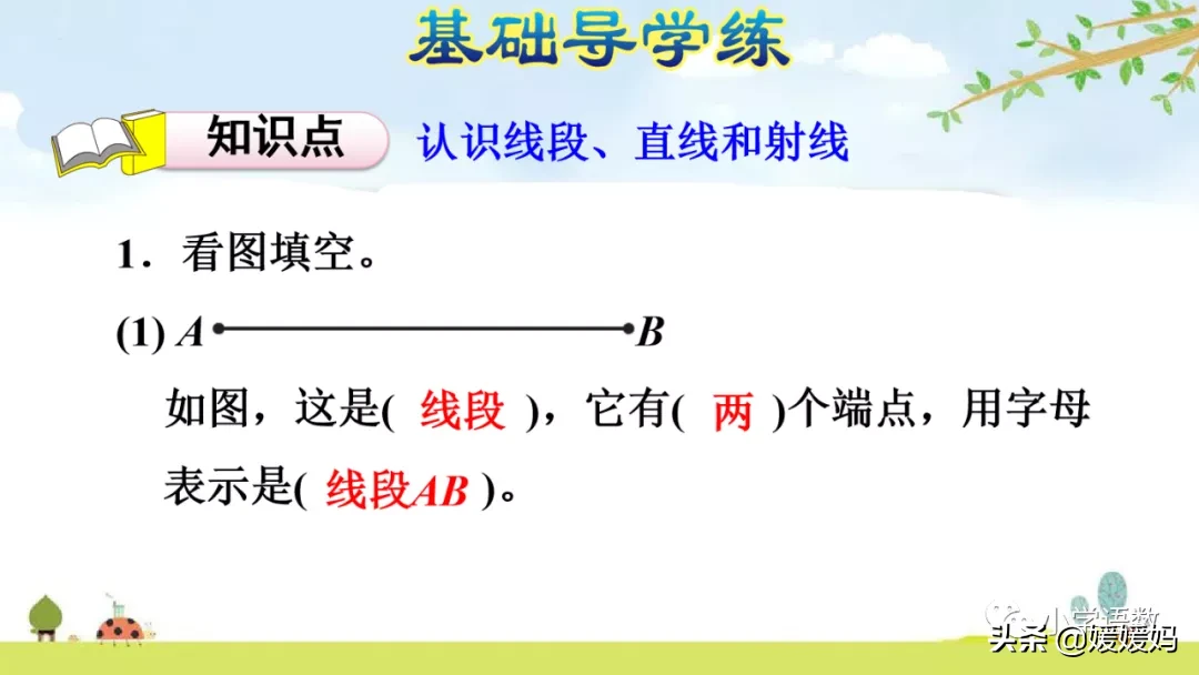 人教版四年级数学上册第3单元《认识线段、直线、射线、角》课件