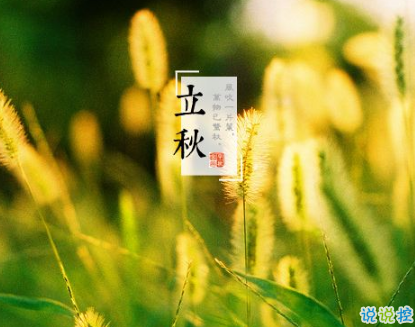 2019立秋节气说说经典句子 微信立秋说说简短唯美