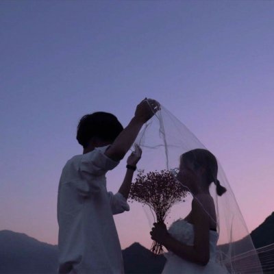 2019情人节婚纱情侣头像双人 好看的幸福情侣头像