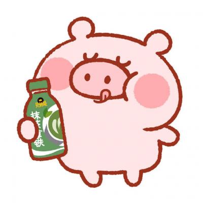 可爱卡通小猪头像情侣一人一张 他大概太高注意