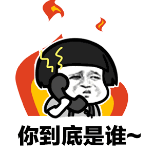 喂你是谁你到底是谁动态表情包 你是谁你是谁你