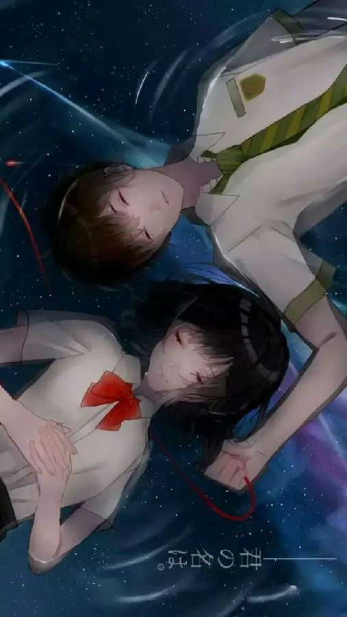 伤感的情侣动漫手机壁纸2018 我多么想念你走在我