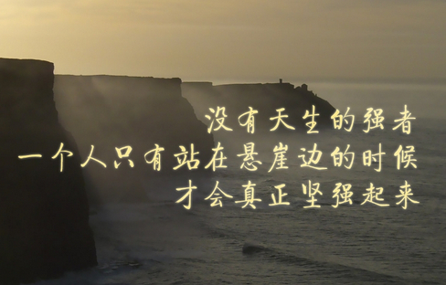 海到尽头天做岸 山登绝顶我为峰