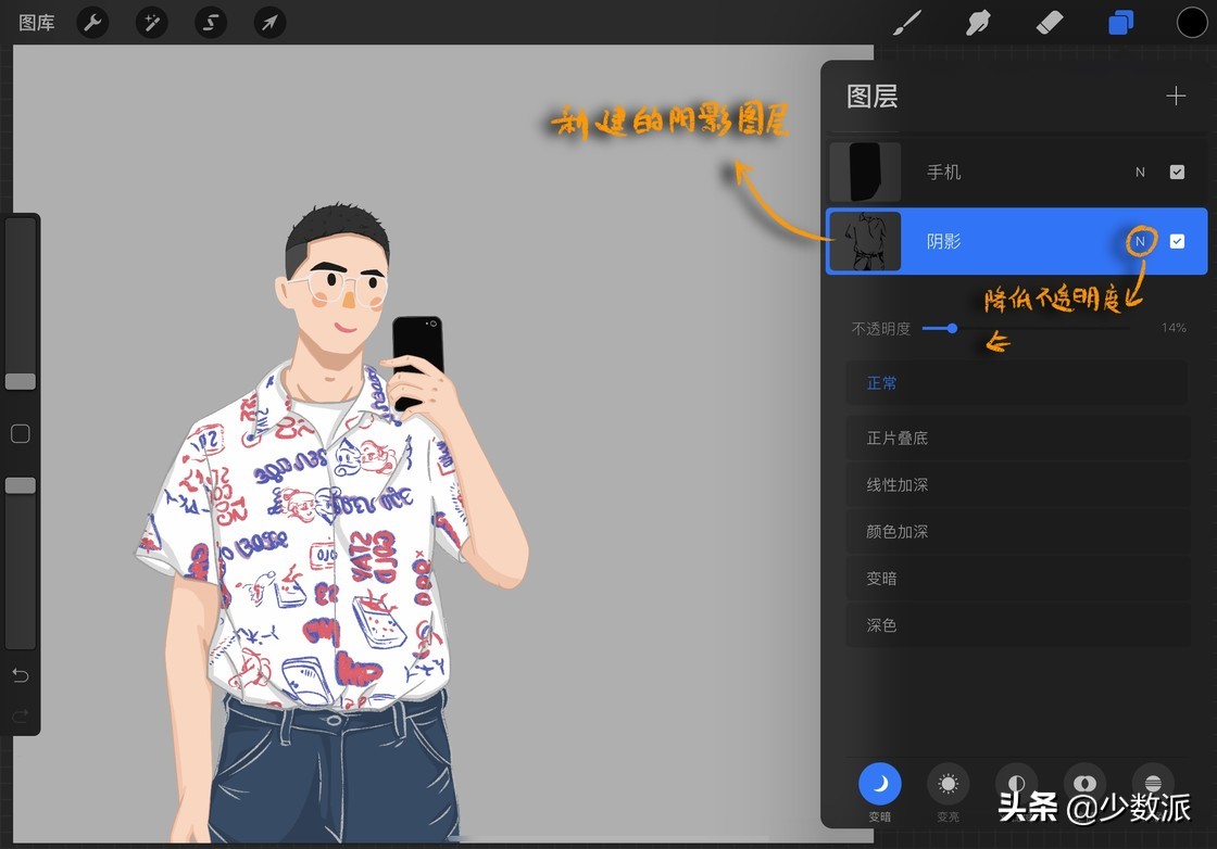 轻松几步，教你用 Procreate 画出卡通风格头像