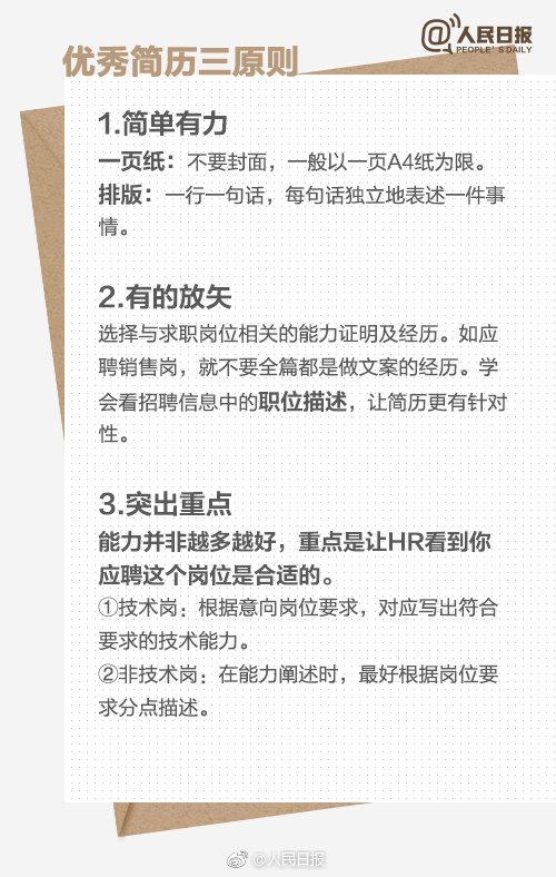 求职干货！手把手教你如何写一份优秀的简历，简单实用！