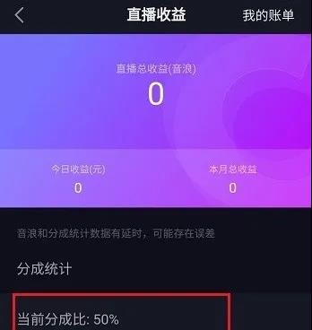 抖音直播分成人民币和抖音音浪的兑换比例是１：10