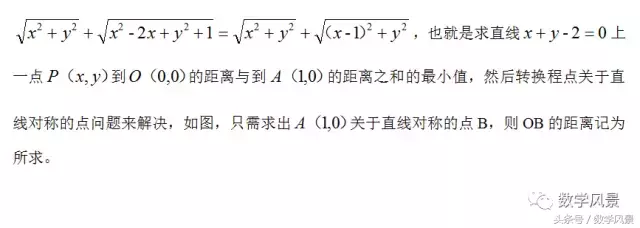 一类点关于直线对称的秒杀法——几何法