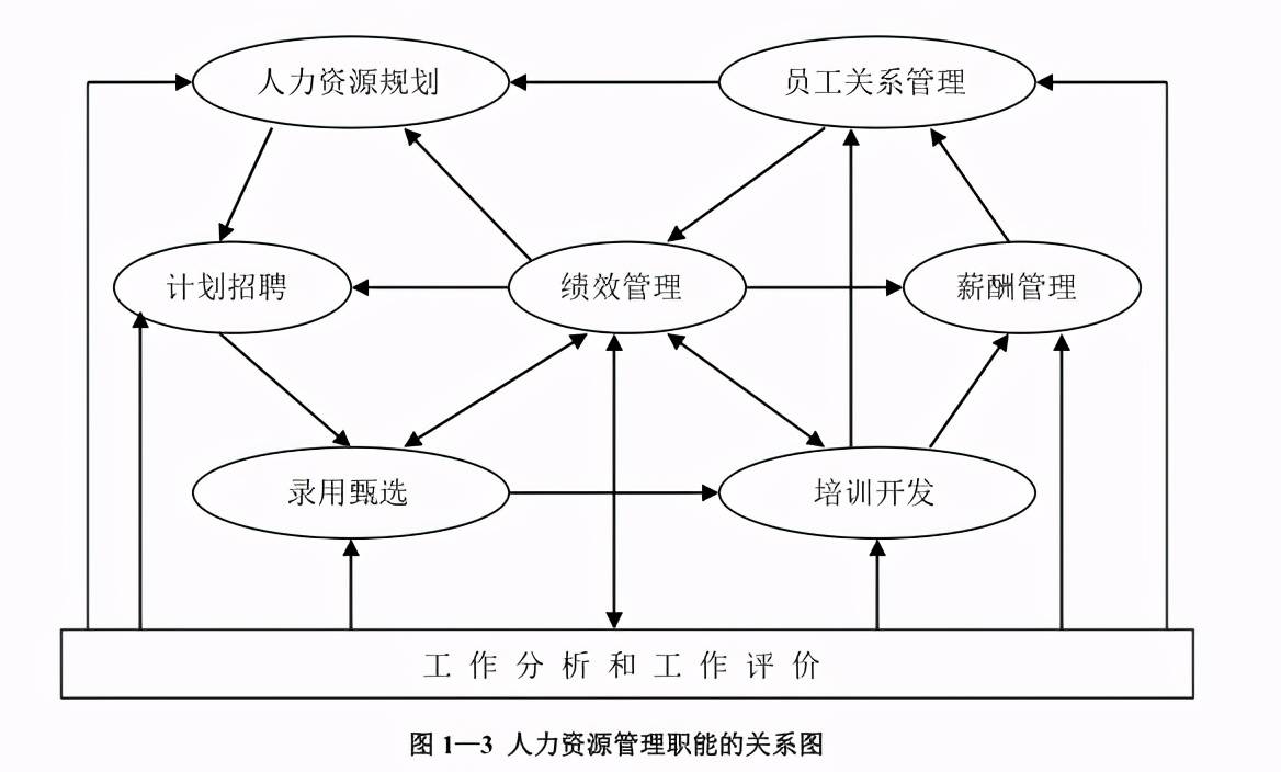 人力资源管理各基本职能模块之间的关系