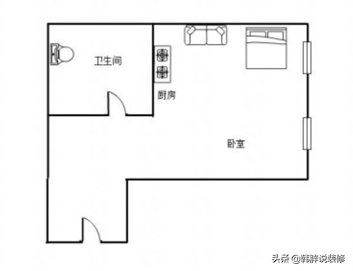 当初贪便宜买SOHO，41㎡大单间格局，入住2年发现到处都是坑