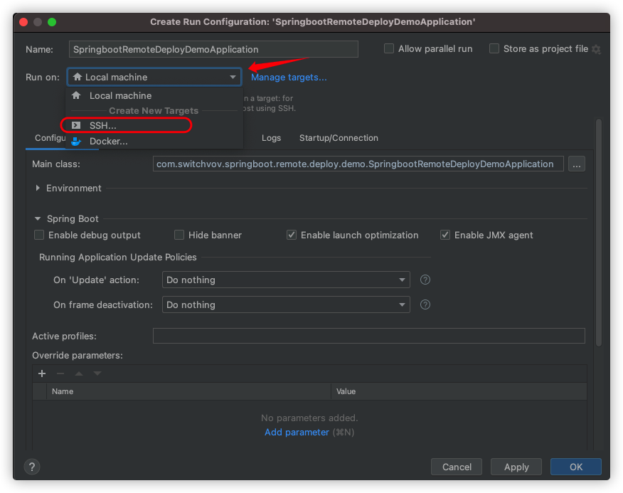 IDEA远程部署调试Java应用程序