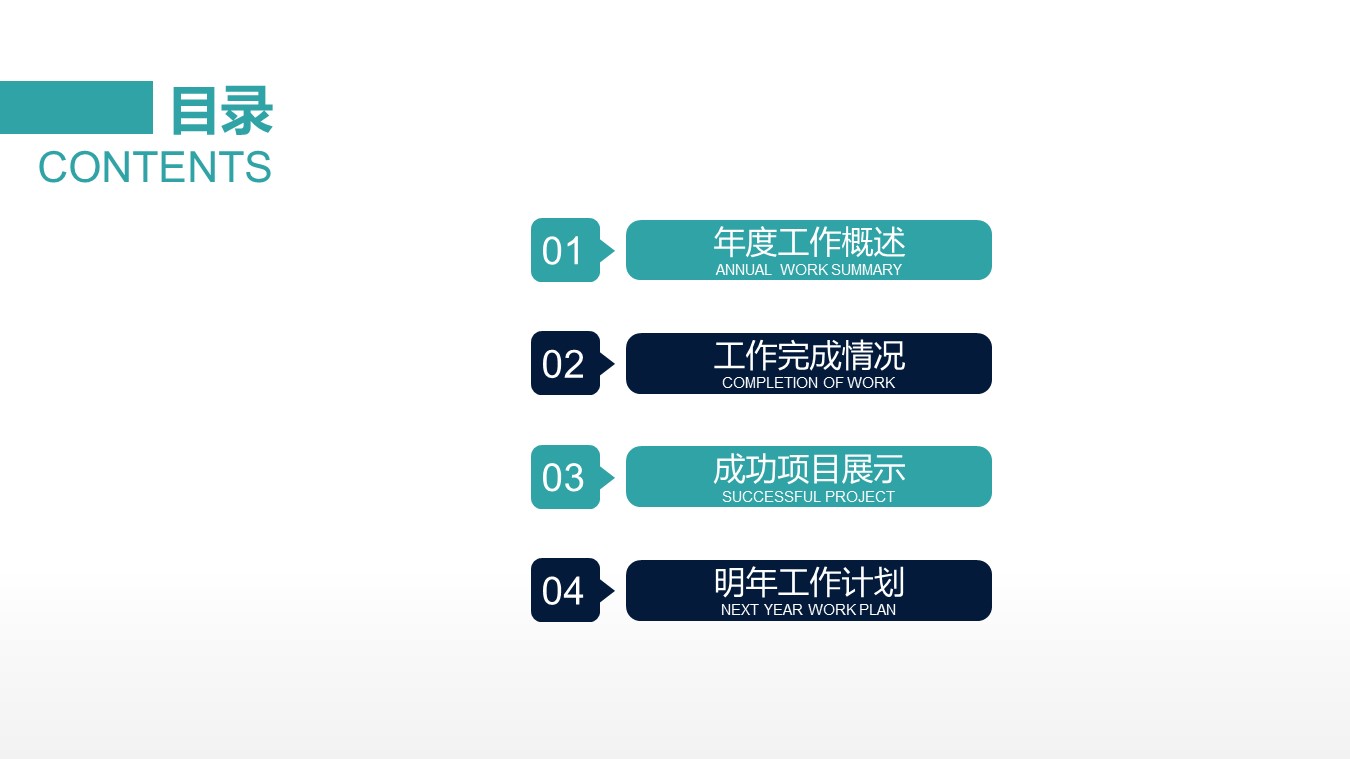 一套十分清晰的年终总结PPT模板，直接免费来拿，即下即用！