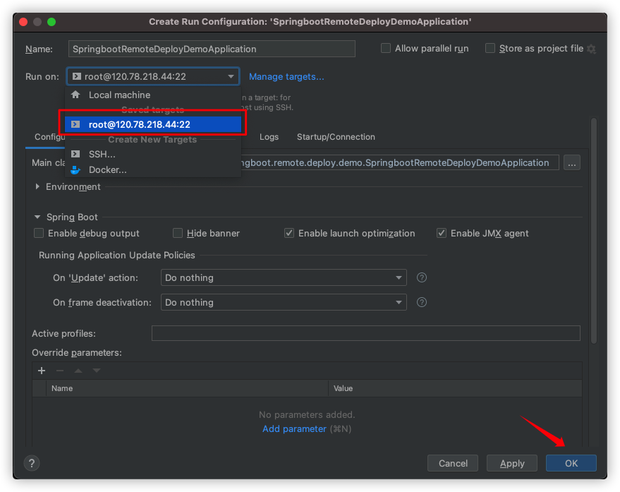 IDEA远程部署调试Java应用程序