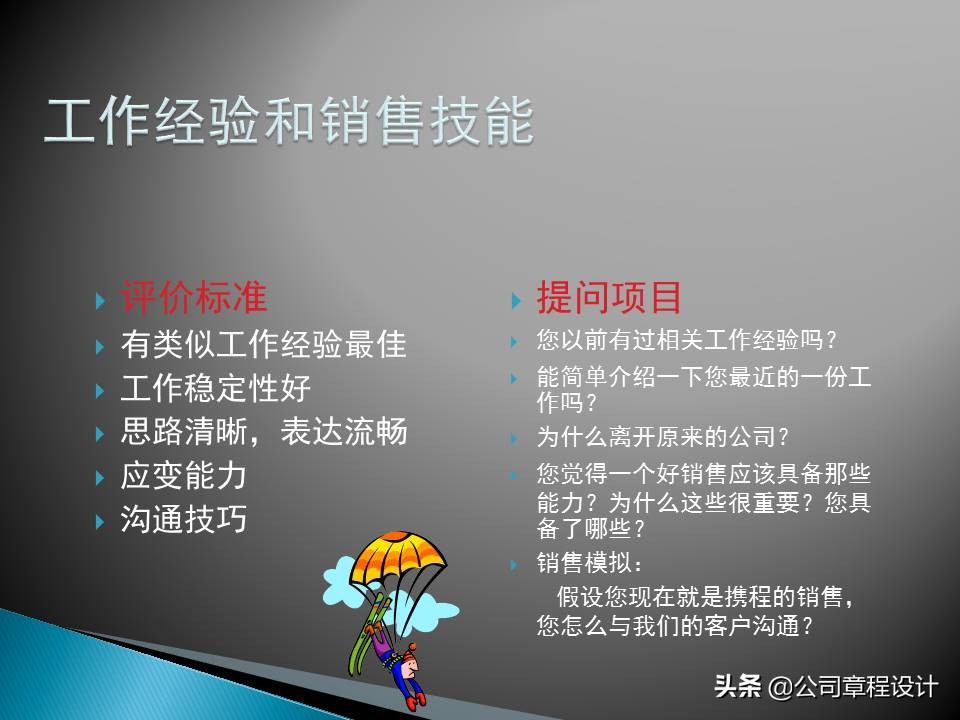 销售公司hr必学最全实用销售人员招聘与面试技巧