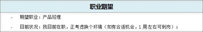 产品经理如何写一看就想约的简历