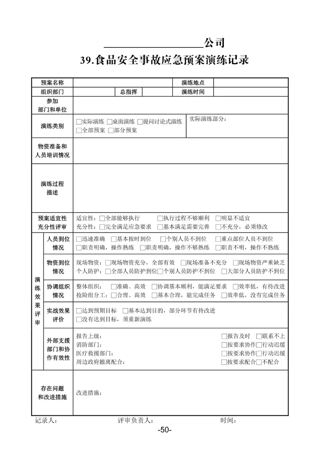 【悟空讲规则】食品生产企业生产过程应建立的记录台账（模版）