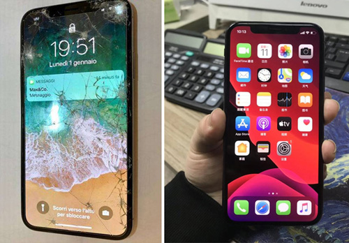 iphonex外屏碎了，iphonex换外屏多少钱