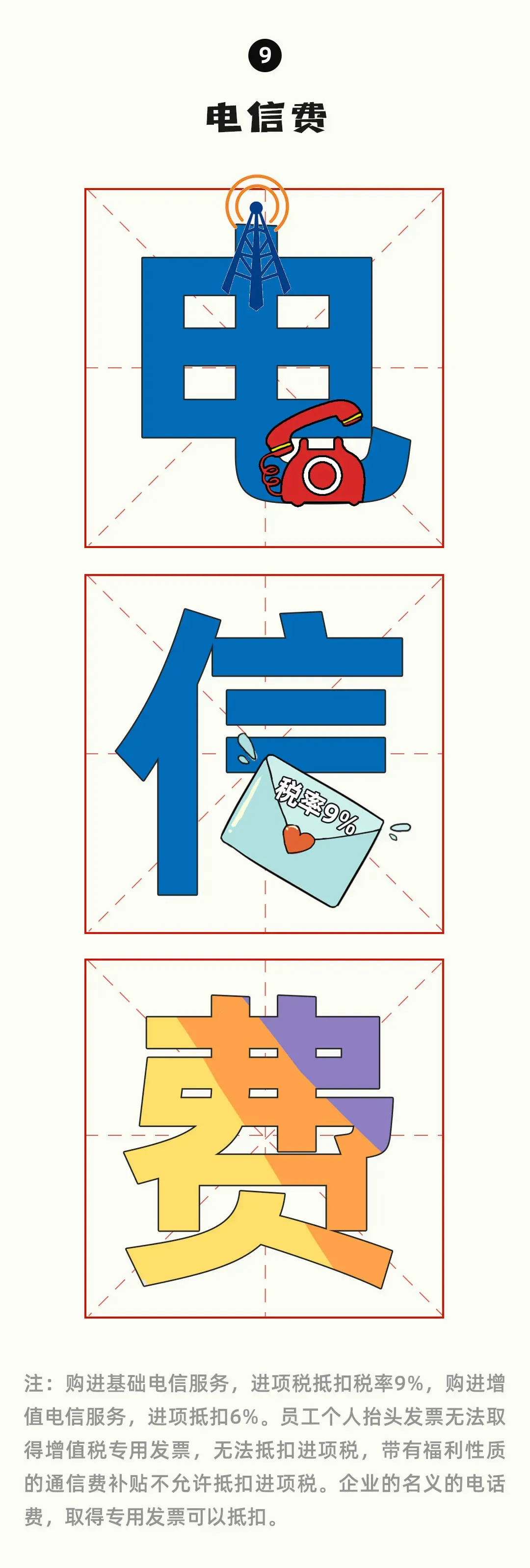 最新最全的增值税税率表和进项抵扣手册「2021年9月」