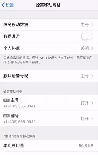 新苹果iPhone的区分和设置主卡和副卡的教程