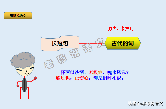 长短句是小众知识，但很重要。老师：它曾是词的本名，中考会考查