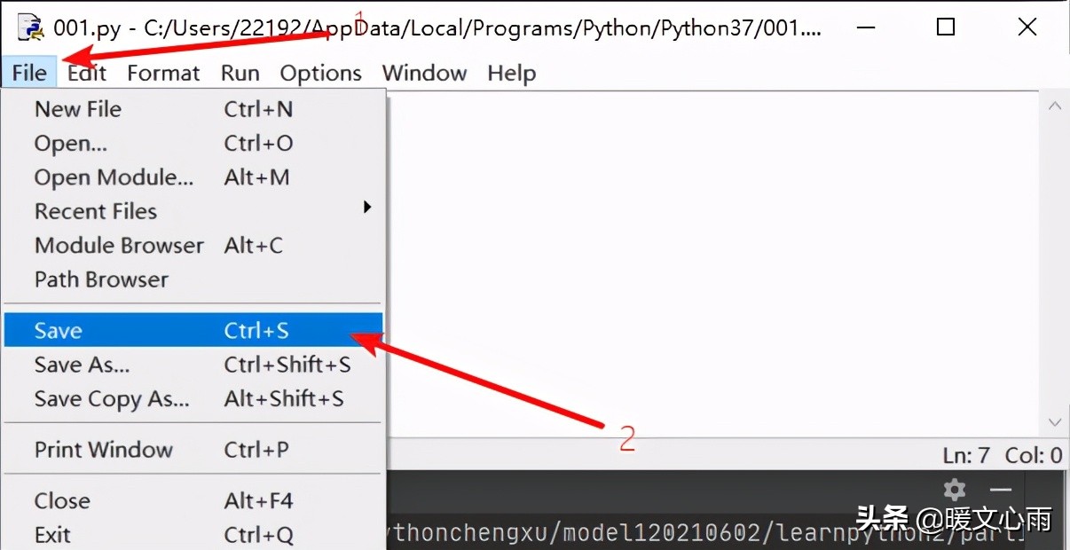 python自带的IDLE、python的命令行、三种运行Python命令的方式