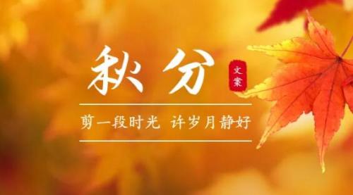 秋分的唯美文案 关于秋分的文案