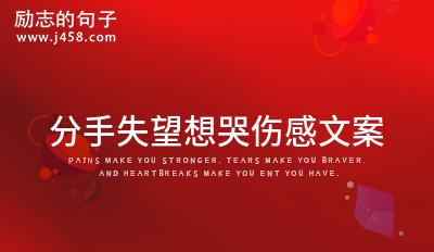 分手失望想哭伤感文案 【荐】