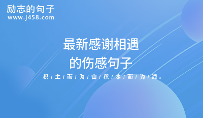 2021最新感谢相遇的伤感句子（精选81句）