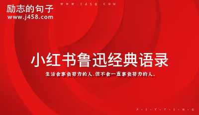 小红书鲁迅经典语录 (通用40句)