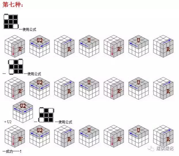 图解快速记忆简单易学的两种还原魔方的常用口诀公式