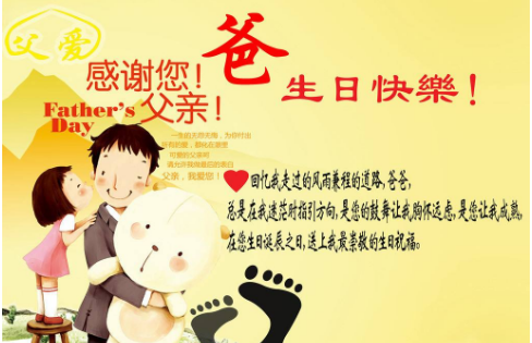 爸爸生日祝福语怎么说 父亲生日祝福图片