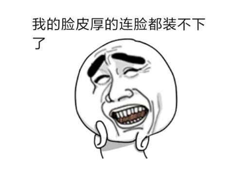 形容脸皮厚的幽默句子