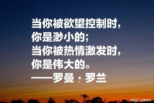 罗曼.罗兰的名言