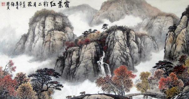 山行古诗配画 逐句解析全诗的意思