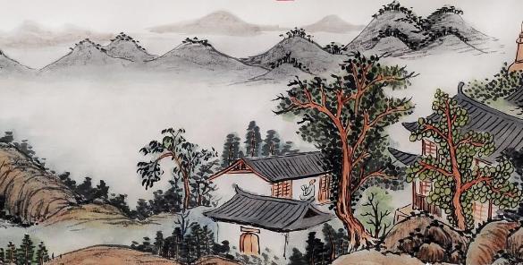 山行古诗配画 逐句解析全诗的意思