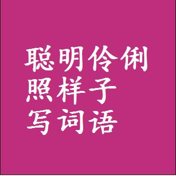 聪明伶俐照样子写词语