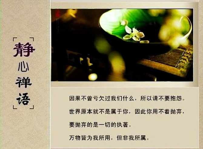 佛语经典语录静心 佛家经典禅语净心修身