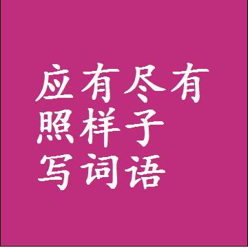 应有尽有照样子写词语