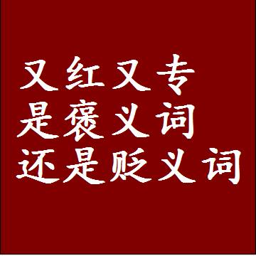 又红又专是褒义词还是贬义词，一年级造句子成语解释