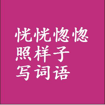 恍恍惚惚照样子写词语，结构一样的成语