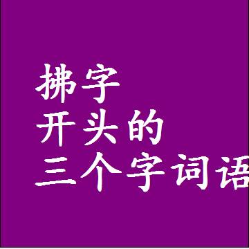拂字开头的三个字词语，第一个字是拂的3字组词大全