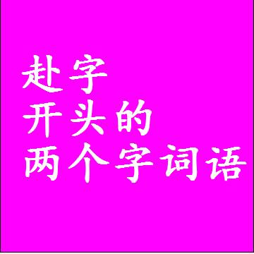 第一个字是赴字开头的两个字词语组词