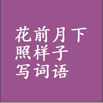 花前月下照样子写词语，结构一样的成语