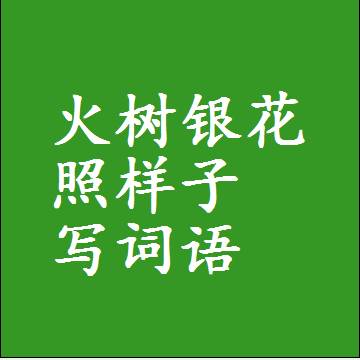火树银花照样子写词语和成语